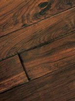 Fumoso hickory/pecan tongue and groove hardwood floor